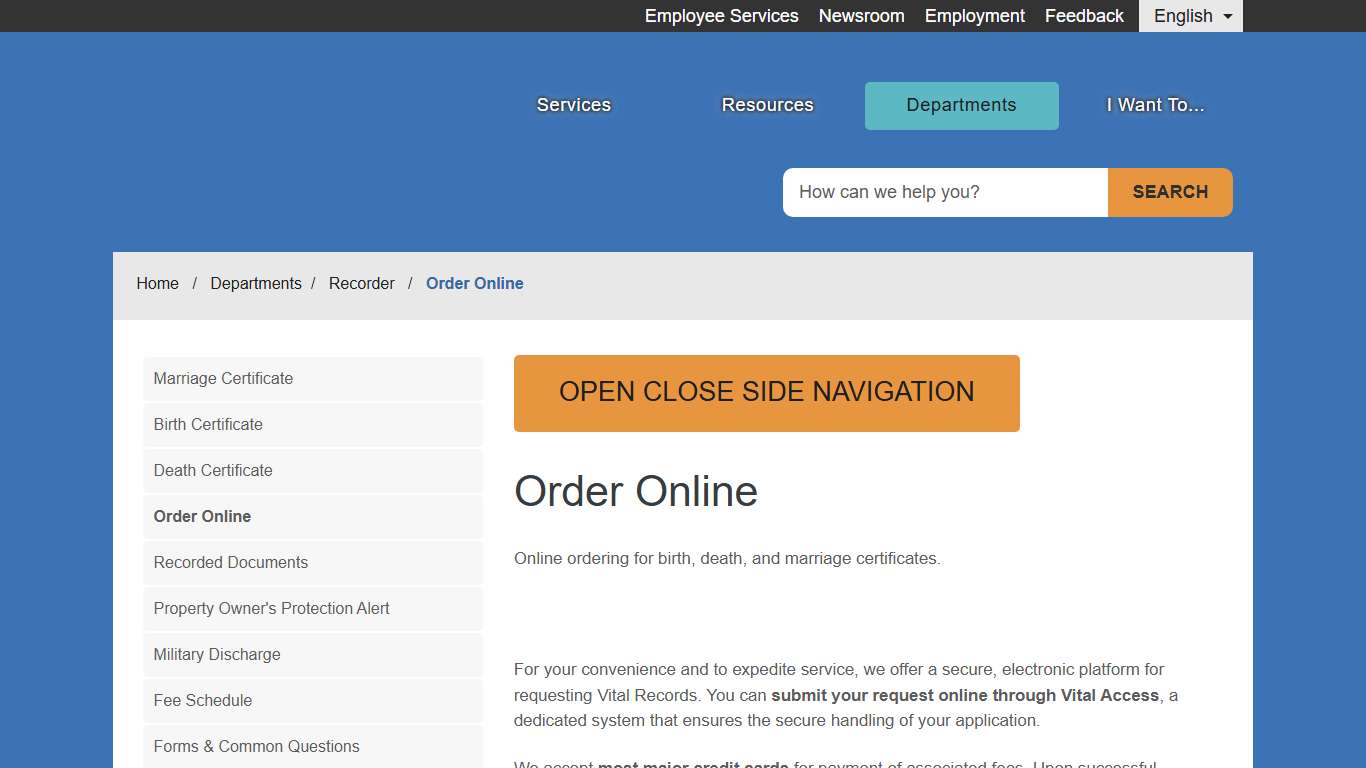 Order Online - County of Fresno